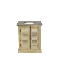Landelijk Badmeubel 75cm Met 1 Wasbak Tudor